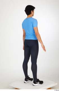  Jorge ballet leggings black sneakers blue t shirt dressed sports standing whole body 0006.jpg